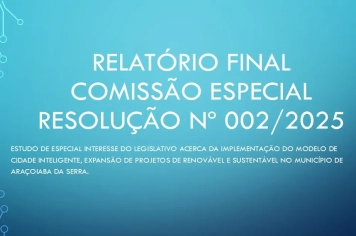 RELATÓRIO FINAL- COMISSÃO ESPECIAL