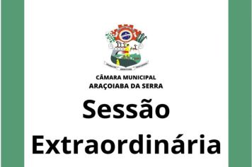 Ficam os senhores vereadores COMUNICADOS da convocação da  33ª Sessão Extraordinária da Câmara Municipal de Araçoiaba da Serra .