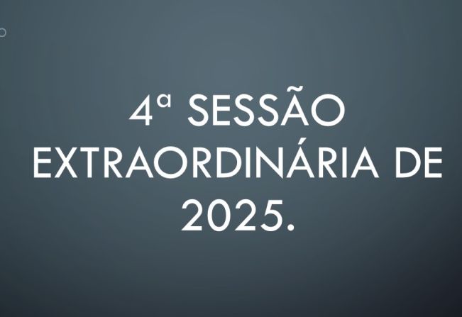 Ficam os senhores vereadores COMUNICADOS da convocação da  4ª Sessão Extraordinária da Câmara Municipal de Araçoiaba da Serra.