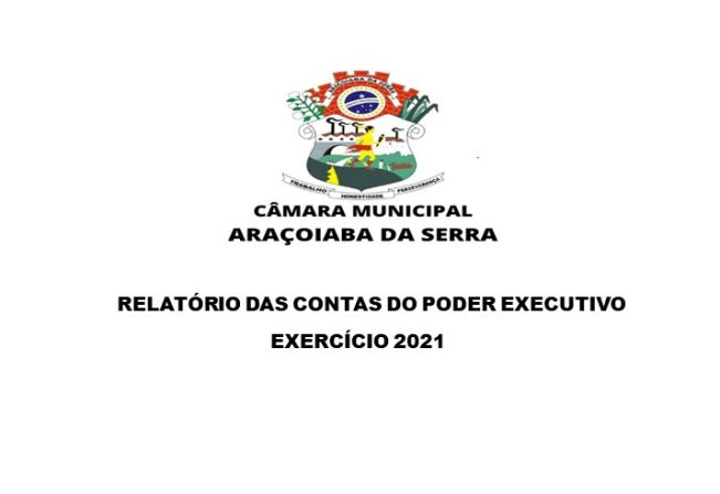 Relatório das Contas do Poder Executivo de Araçoiaba da Serra